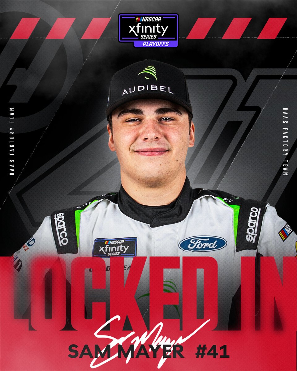 Haas Factory Team (@haasfactoryteam) on Twitter photo ๐๐ข๐๐๐๐ ๐๐ก. ๐
With his win at <a href="/iowaspeedway/">Iowa Speedway</a>, Sam Mayer secured his spot in the 2025 NASCAR Xfinity Series playoffs. ๐
<a href="/TheCW_Sports/">The CW Sports</a> X <a href="/NASCAR_Xfinity/">NASCAR Xfinity</a>
<a href="/sam_mayer_/">Sam Mayer</a> X <a href="/Audibel_Hear/">Audibel</a> ๐๐ข๐๐๐๐ ๐๐ก. ๐
With his win at <a href="/iowaspeedway/">Iowa Speedway</a>, Sam Mayer secured his spot in the 2025 NASCAR Xfinity Series playoffs. ๐
<a href="/TheCW_Sports/">The CW Sports</a> X <a href="/NASCAR_Xfinity/">NASCAR Xfinity</a>
<a href="/sam_mayer_/">Sam Mayer</a> X <a href="/Audibel_Hear/">Audibel</a>