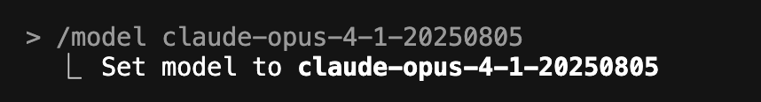 Update Claude Code to New Opus 4.1 💡

Prompt to use:

/model claude-opus-4-1-20250805