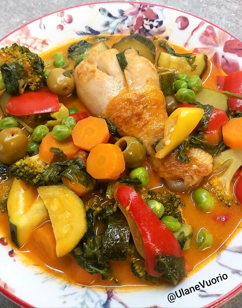 Finally a cooler day, so I made Chicken Stew

Great way to use up all leftover vegetables😊