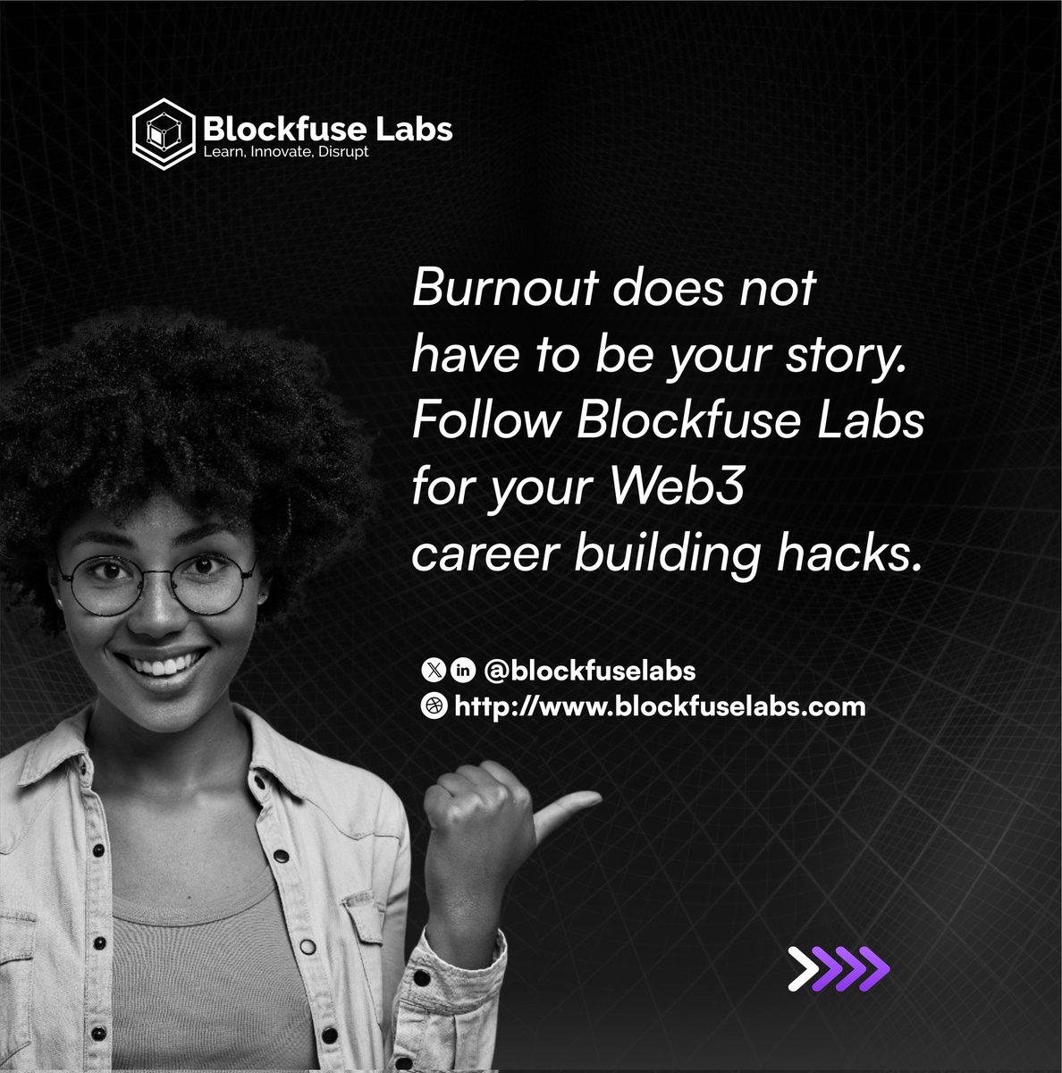 blockfuselabs's tweet image. 8/
Burnout doesn’t have to be your story.

Follow @BlockfuseLabs for your Web3 career building hacks and support.

#Web3 #DeveloperBurnout #Web3Career