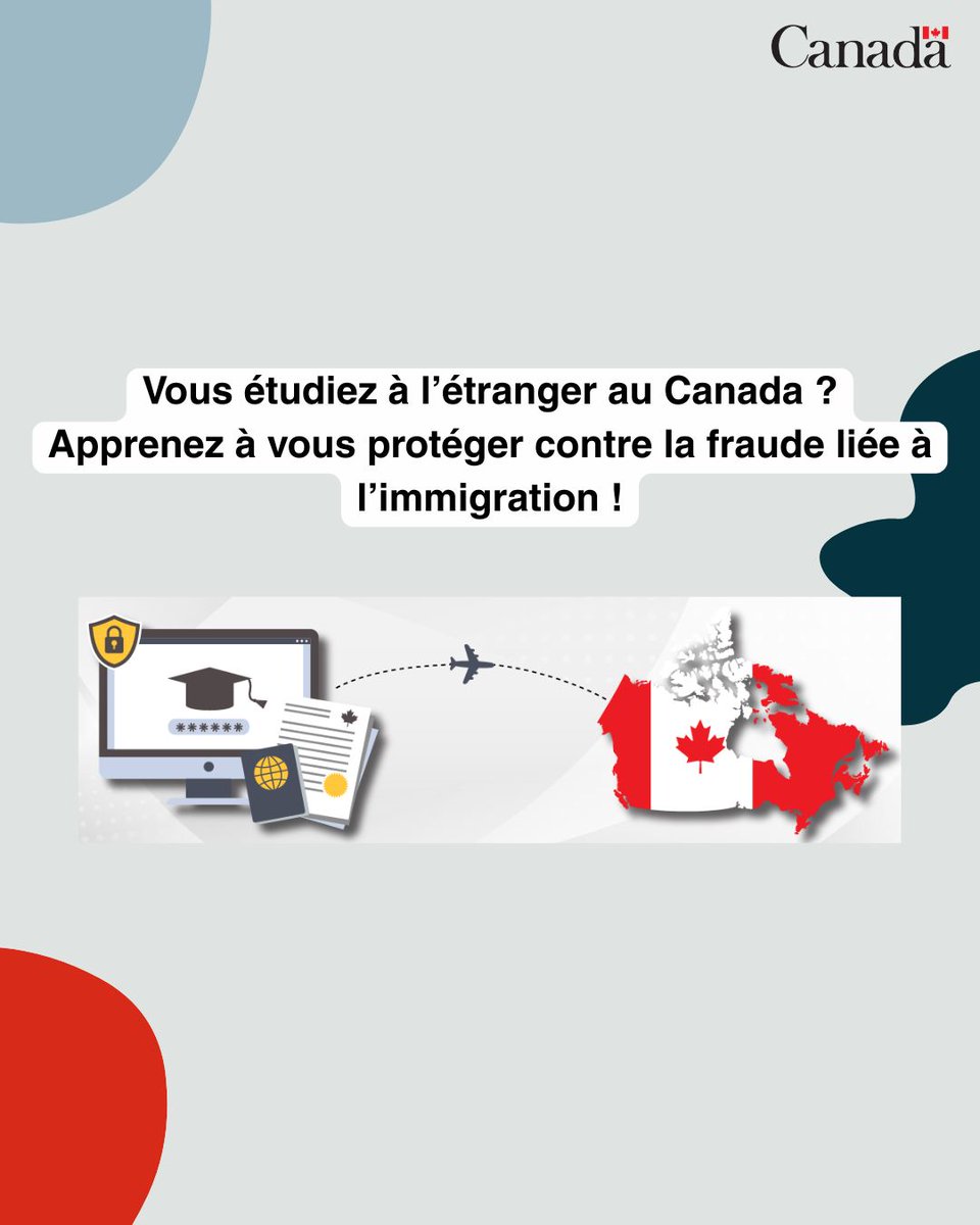 Étudier au Canada peut être une aventure passionnante!
Avant de demander un permis d’études, informez-vous sur le processus et sur comment éviter la fraude en immigration.
Pour en savoir plus, visitez :  ow.ly/kOPS50WAcZx