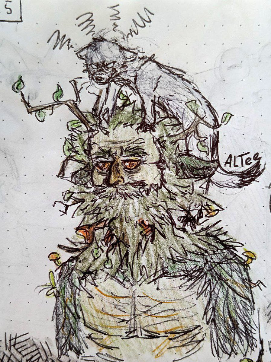_Al_Tee's tweet photo. 🤖+🪵
(Hajajaja, I couldn't find a more suitable emoji for Leshy, now he's a stump)

#Inscryption #leshy #p03 #InscryptionLeshy #InscryptionP03 #Inscryptionfanart #game #art #fanart https://t.co/YcXfYSXkS9