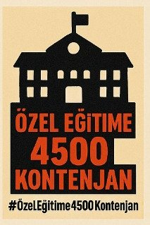 #özeleğitime4500kontenjan
Özel egitim okullarının vaziyeti gayet ortada.Okullarda özel eğitimci dışında herkes var. Takı tasarımından okul oncesine kadar bir cok brans alanımızda ücretli ögretmenlik yapmaktadır bu da egitimin kalitesini düşürmektedir Verin yetkiyi görün etkiyi😀