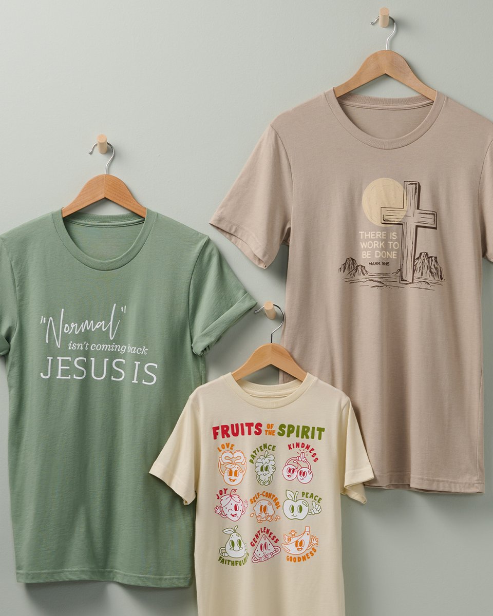 As Christians, we are called to stay rooted in truth, to carry the message forward, and to walk in the Spirit as we do it.

Not of This World apparel is a quiet but firm declaration: our faith isn't seasonal and our purpose hasn't shifted. Show the world your truth.