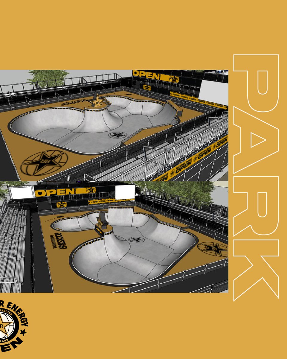 the_platfrm's tweet image. Here’s a first look at the 2025 @rockstarenergy Open Street and Park courses! It’s all going down at Waterfront Park in Portland, Oregon, August 15-17. #RockstarEnergy #platfrm