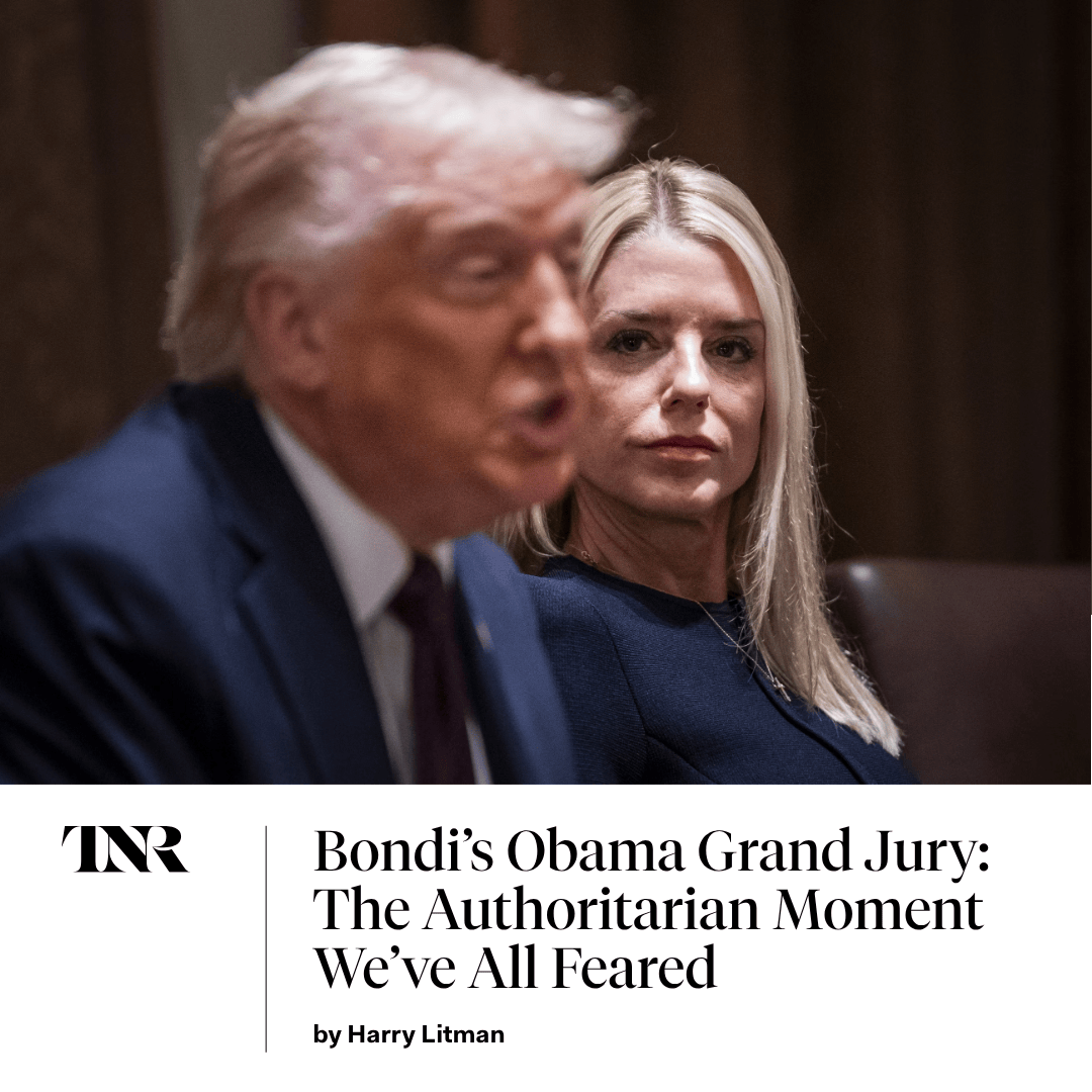 It’s officially happening: Trump is using the machinery of criminal justice to pursue manufactured charges against political predecessors. 

It’s difficult to overstate how dangerous this moment is—it's the stuff of strongmen and collapsing democracies.
trib.al/wzoQfeS