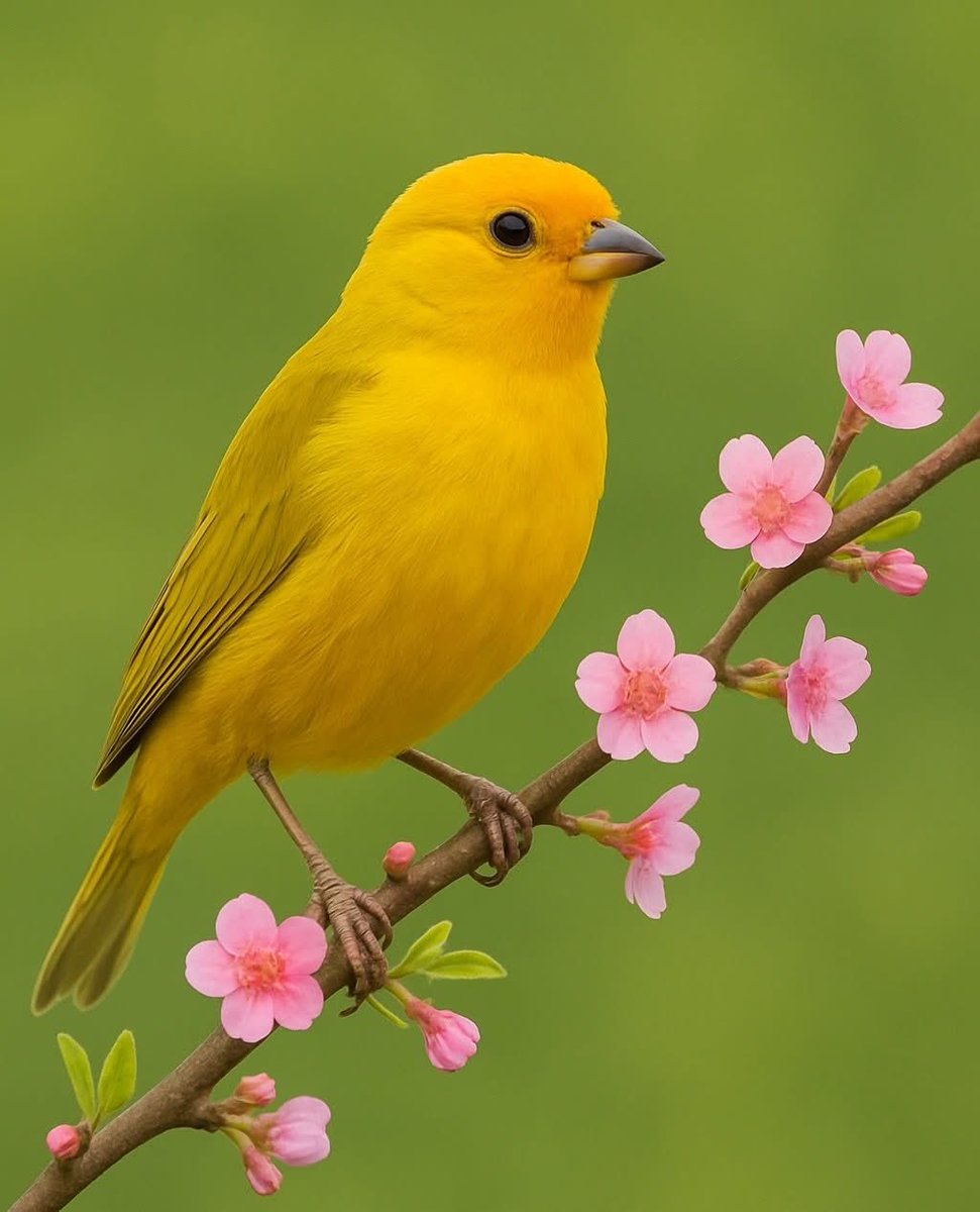 mshafqat72's tweet photo. The Saffron Finch glows like a drop of golden sunlight in the green. With its radiant yellow plumage and cheerful song, it brings joy to every branch it graces. A true gem of the tropics, singing warmth into the day. 🌿💛🎶
#SaffronFinch #birdwatching #naturebeauty #birds https://t.co/bpfzBSzmOA