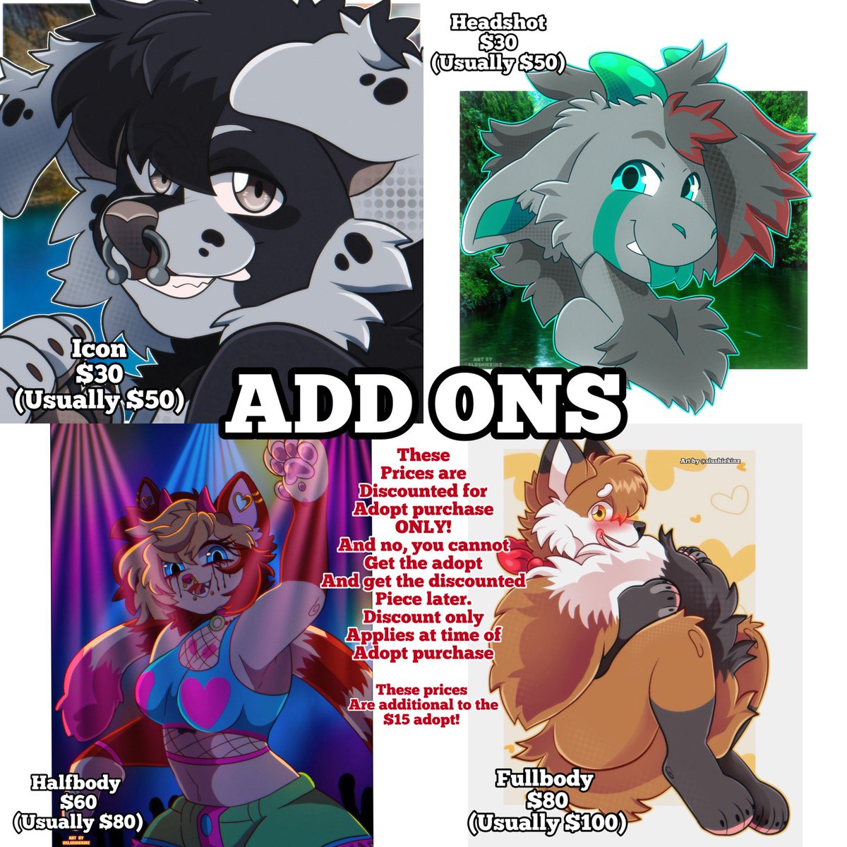 ✨NEW ADOPTS FOR GRABS✨

Got some new cuties available!! I’m very happy with alot of these designs!

Dm or comment to claim!
As always, ❤️+🔃 are always appreciated