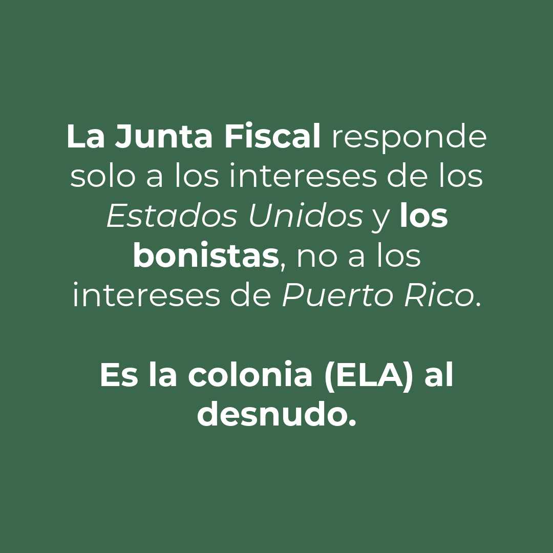 Ellos protegen sus intereses, no los nuestros.