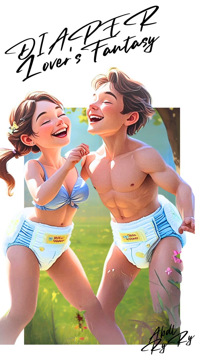 Diaper Lovers Fantasy ♥️ 
#DiaperArt #abdlart #abdl #diapergirl  #diaperboy