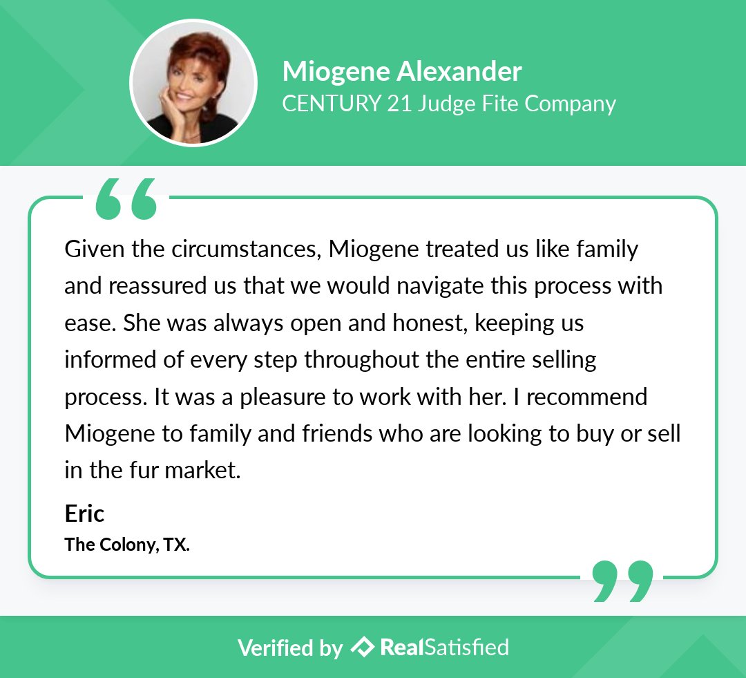 RealtorMiogene's tweet image. Testimonials like this make me smile… really wide. realsatisfied.com/Miogene-Alexan… via @realsatisfied