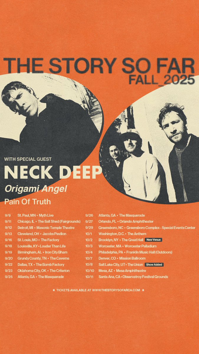 NeckDeepUK's tweet image. Hey. Hi. Hello. How are you? Good for you or sorry that happened. We’ve been enjoying some time off &amp;amp; going to see Oasis but it’s nearly time to rip some gigs ourselves. S. America in a couple weeks then N. America with TSSF. SLC has been added on Oct 8

neckdeepuk.com