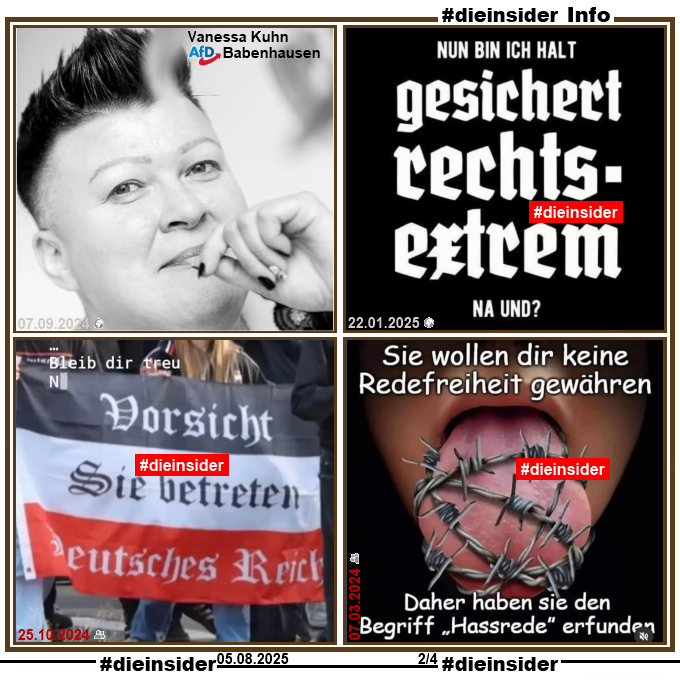 Die_Insider's tweet image. Vanessa Kuhn von der #AfD #Babenhausen in #Hessen: "Für Deutschland alles!!!", am liebsten in Schwarz-Weiß-Rot!?

#LautGegenNazis #NiemalsAfD #AfDVerbot
#GemeinsamGegenHass #DieInsider