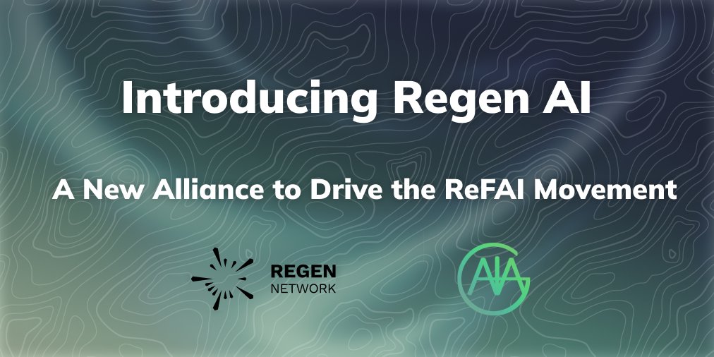 𝟏/ 𝐑𝐞𝐅𝐢 + 𝐀𝐈 = 𝐑𝐞𝐅𝐀𝐈 💚⁣

<a href="/regen_network/">Regen Network</a> and <a href="/GaiaAIxyz/">Gaia AI</a> have joined forces to launch Regen AI – a new alliance bringing artificial intelligence into regenerative finance. By merging on-chain ecological data with intelligent agents, Regen AI is designed to make