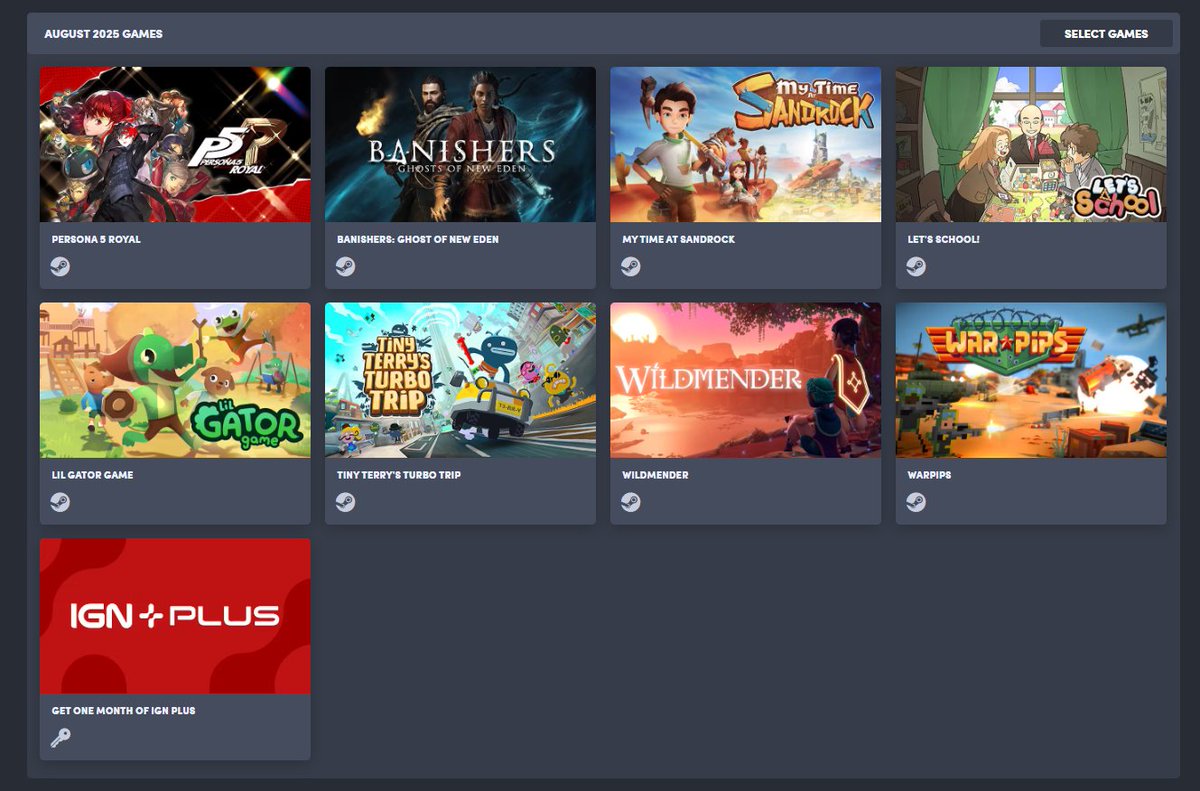 Humble Choice Bundle for August ($14.99 - includes Persona 5 Royal + 7 more games) buff.ly/crsxJdg #ad