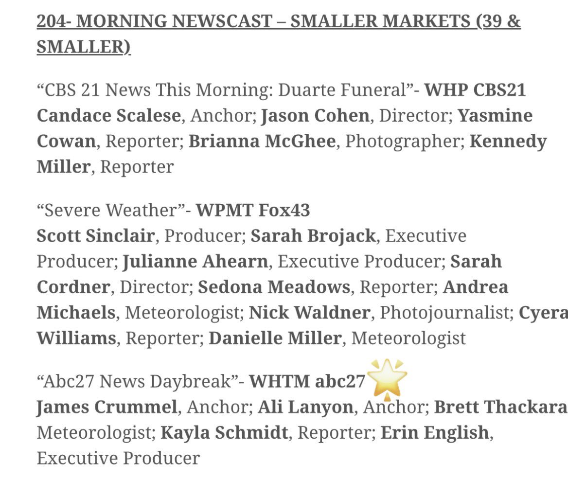 Ali Lanyon (@alilanyonabc27) on Twitter photo So pumped for the #27Daybreak team - nominated for an Emmy award for best morning newscast! As my mom said in a text this morning - this never gets old! There are so many more people who make this show possible - so proud of us all! 🥂🏆🥂🏆 <a href="/EmmyMidAtlantic/">Emmy MidAtlantic</a> <a href="/abc27News/">abc27 News</a> So pumped for the #27Daybreak team - nominated for an Emmy award for best morning newscast! As my mom said in a text this morning - this never gets old! There are so many more people who make this show possible - so proud of us all! 🥂🏆🥂🏆 <a href="/EmmyMidAtlantic/">Emmy MidAtlantic</a> <a href="/abc27News/">abc27 News</a>