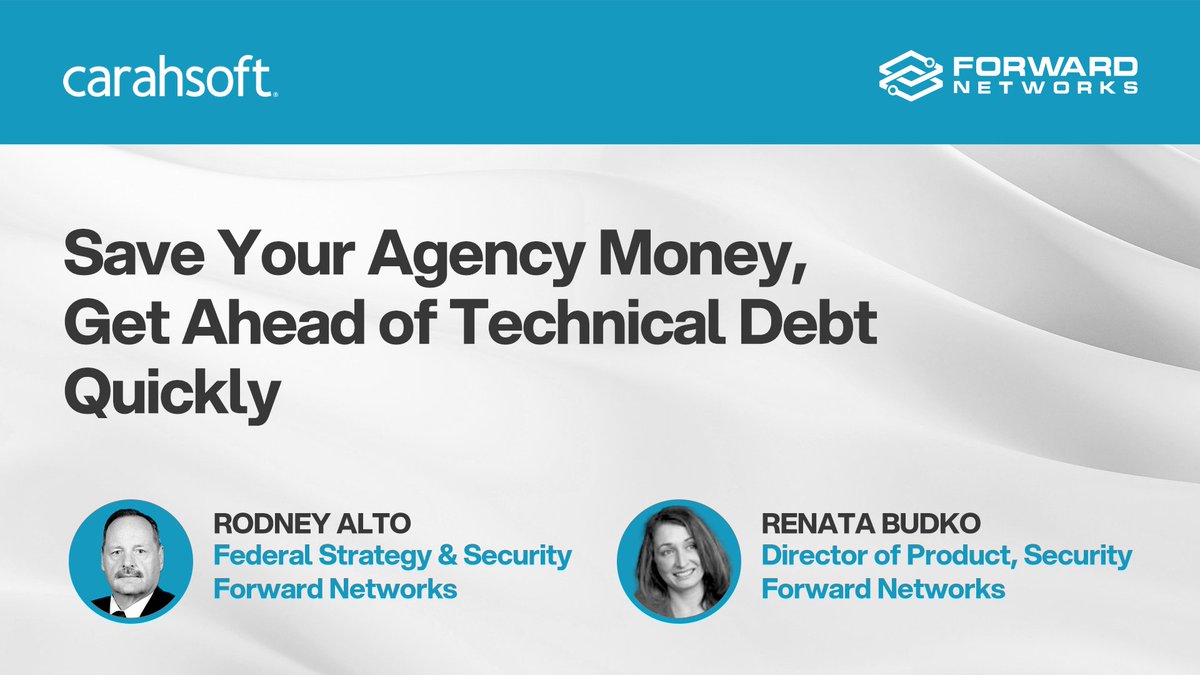 If you're interested in network health, security posture, and modernization planning, join <a href="/BudkoRenata/">Renata Budko</a> and Rodney Alto in 1 hour to learn how to modernize securely, reduce operational burden, and build defensible KPIs for risk and compliance reporting. 
bit.ly/47gwSxD
