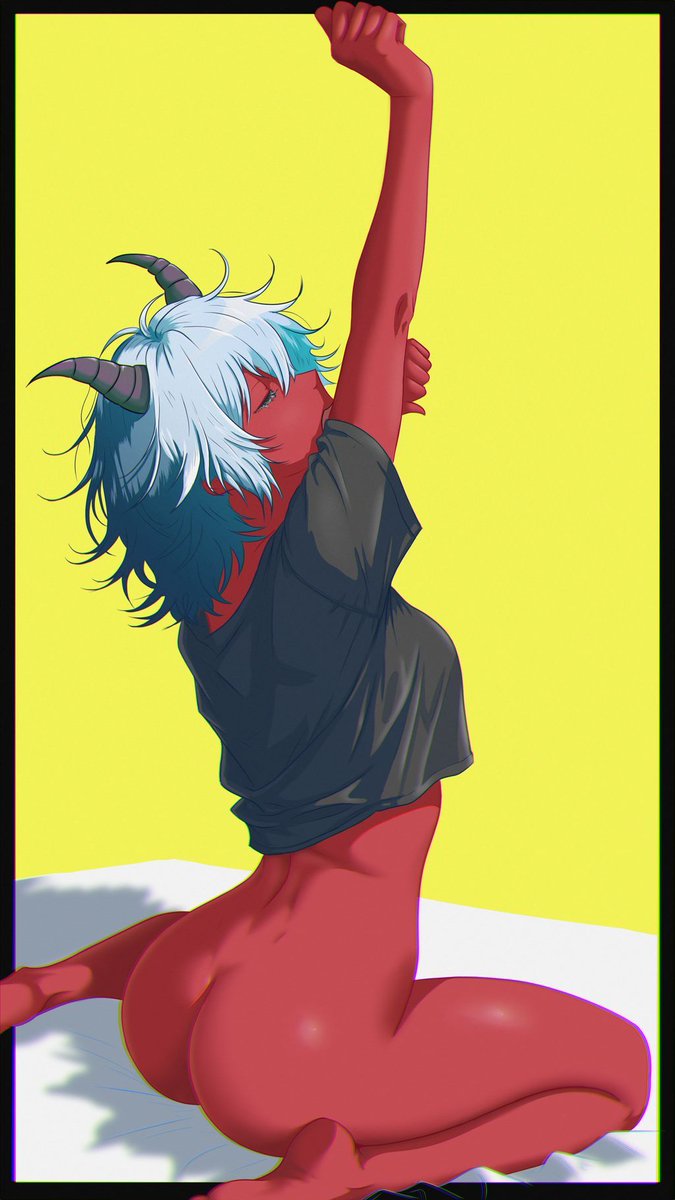 tired demon girl art. Draw streams on Twitch! -  twitch.tv/sil_lin 

#illustration #drawing #sketch #art #artwork #manga #illust #instadraw #animeartist #animestyle #art #digitalart #animestyle #anime #animesketch #animegirl #vtuber #demongirl