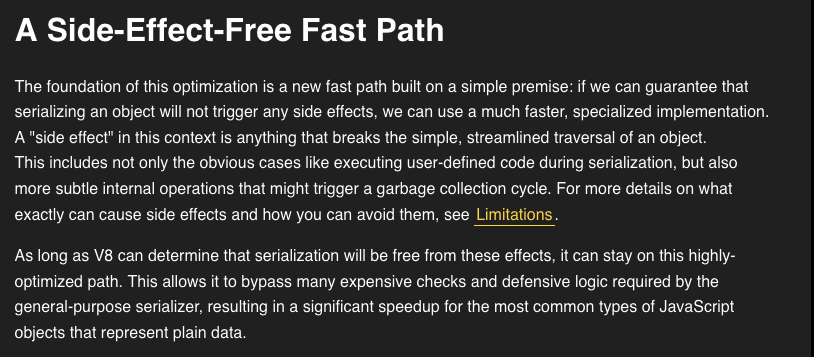 v8.dev/blog/json-stri…

Yet another example of how objects, classes and side-effects hurt performance
