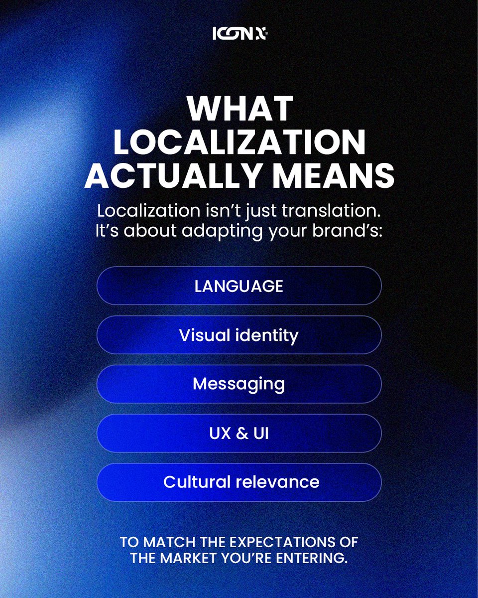 Iconxmarketing's tweet image. Going global? Speak local.
72% of users prefer tech in their own language not just words, but culture, design, and UX.
At ICONX, we don’t just translate.
We localize for trust, clarity, and real adoption.
#ICONX #TechLocalization #GlobalTec