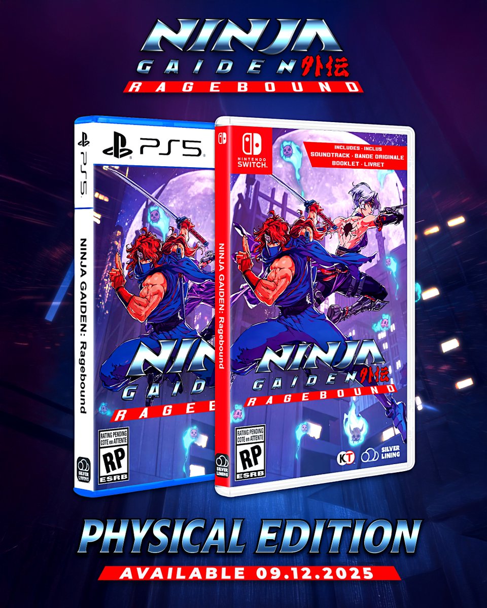 Ninja Gaiden: Ragebound is getting a physical release next month! 🥷

Pre-order at: bit.ly/ragebound 🩸