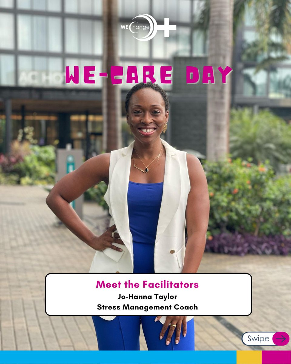 Meet the facilitators for WE-Care Day! ✨
@jo_hannabanana will be leading a trauma-informed yoga session focusing on release and relaxation. 

Contribution for session: $500 JMD
The full agenda is coming soon so stay tuned to see the full list of activities. 

Register to attend