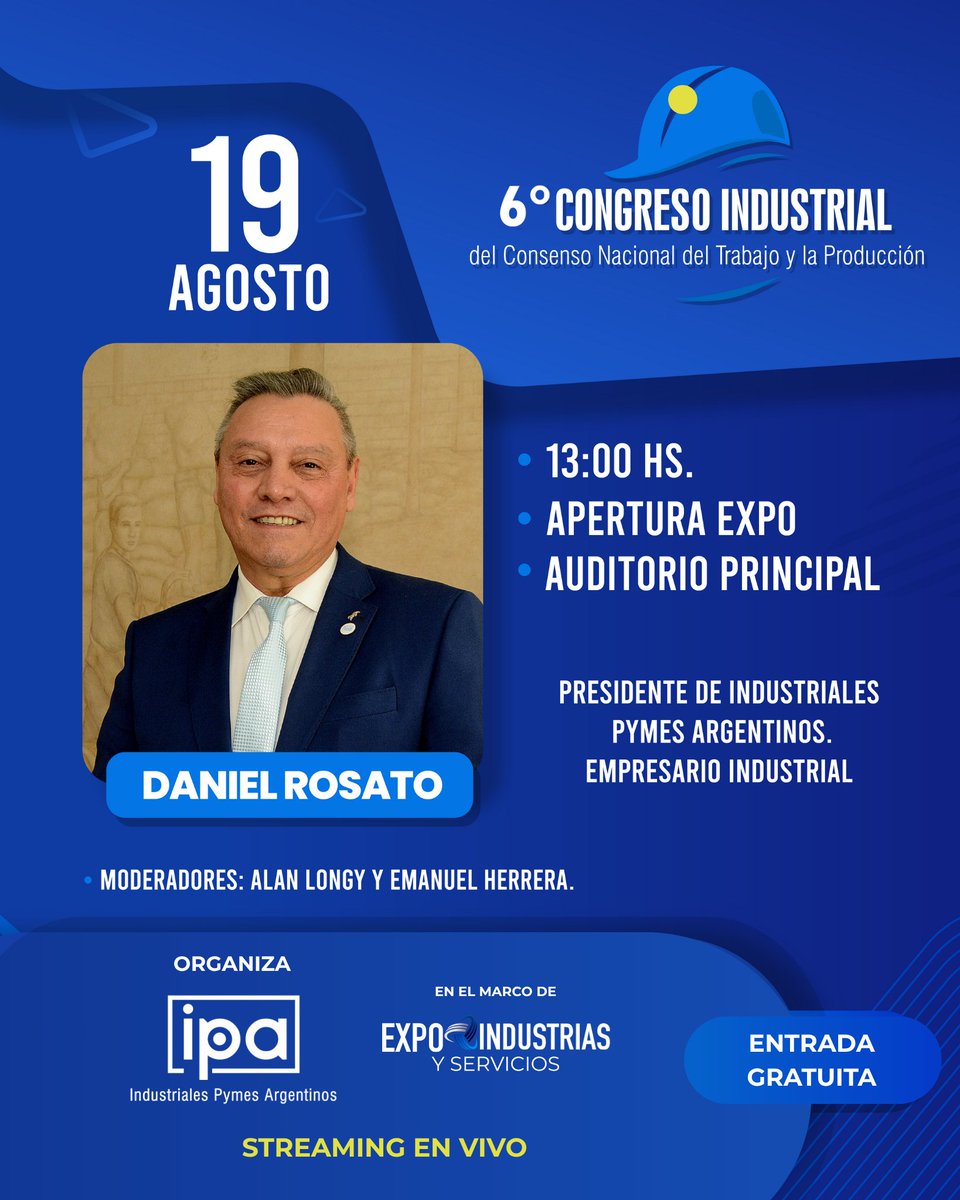 Congreso Industrial del Consenso Nacional tweet media