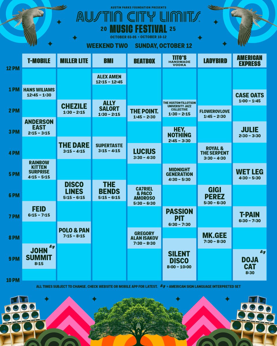 スケジュールが発表されました！ Kaze will perform at @aclfestival