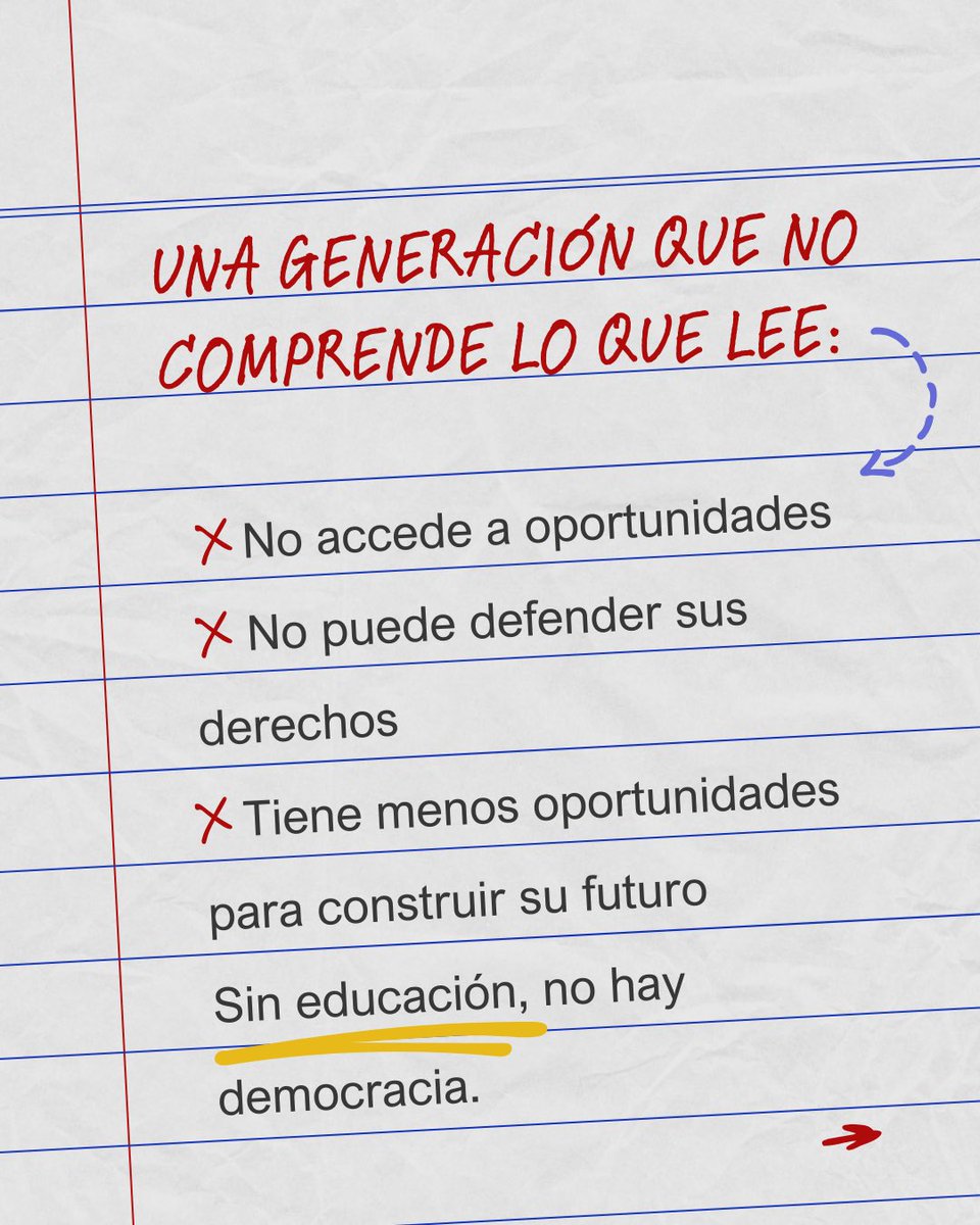 #Urgente | El 70 % de los niños en Venezuela no comprende lo que lee.
No es falta de ganas.
Es un sistema educativo colapsado: sin agua, sin libros, sin maestros bien pagados.
Una emergencia silenciada.

🔗 sinmordaza.org/venezuelaencif…