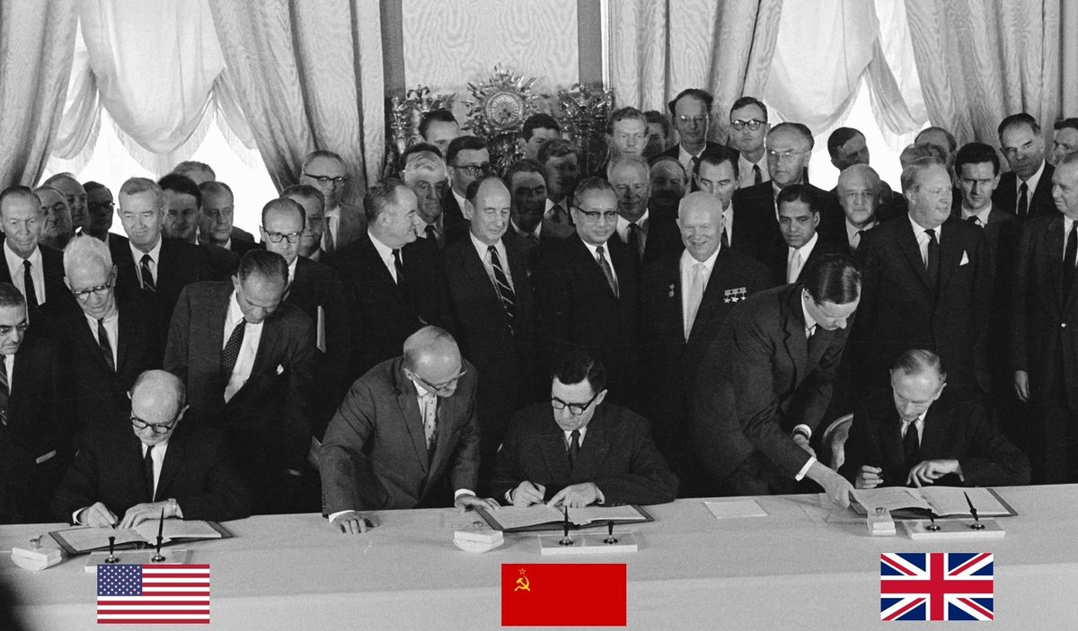 On August 5, 1963, the Limited Nuclear Test Ban Treaty was signed in Moscow by the United States, the Soviet Union, and the United Kingdom. This treaty prohibited all test detonations of nuclear weapons except for those conducted underground.