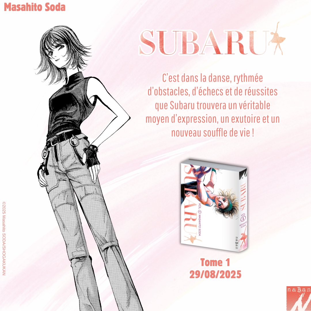 Durant son enfance, Subaru va vivre un événement qui va la marquer pendant des années…
Mais la danse va l’aider à s’en libérer !

Œuvre d’une grande justesse dans l’évolution de ses personnages et surtout son héroïne, « Subaru » est de retour en librairie dès le 29 août, dans