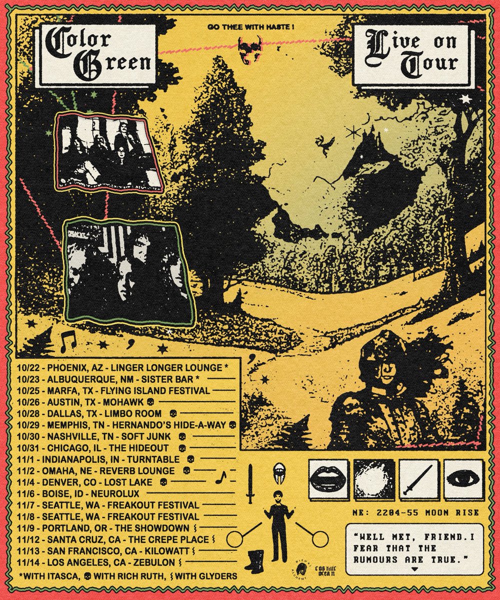 Our last tour of 2025 before we make our next record. 🎟️ on sale Friday. ☮️ 🕉️