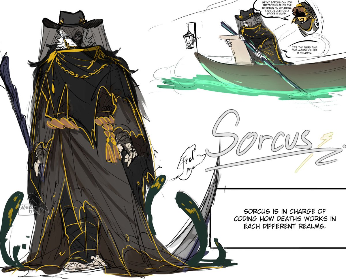 Sorcus little headcanon and design