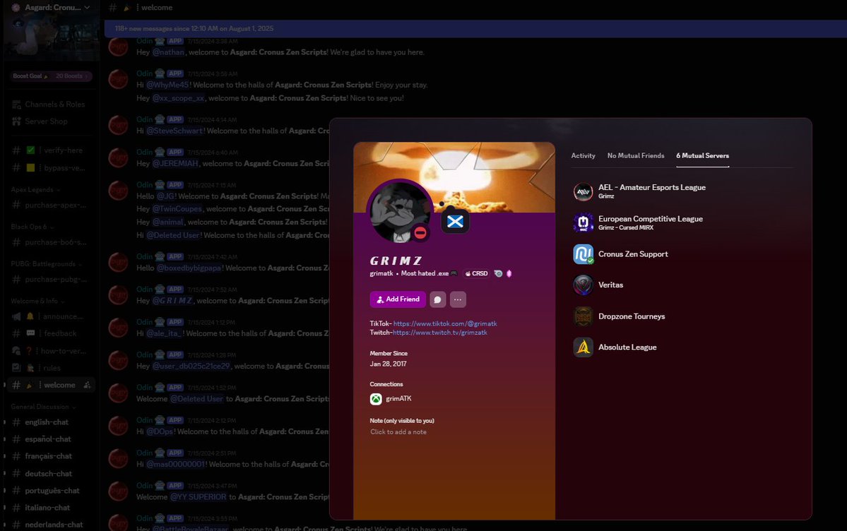 CronusUsers (@cronususers) on Twitter photo more cronus users. <a href="/grimzatk/">Grimz</a> idk twitters - <a href="/AMeLeague/">AEL - Amateur Esports League</a> <a href="/EuCompLeague/">Eu Competitive League</a> <a href="/dztourneys/">Dropzone Tourneys</a> <a href="/gabbyeu_/">Gabrielle</a> <a href="/laurarowdenn/">Laura</a> <a href="/ff_uze/">fuZe</a> <a href="/TxlseEu/">Txlse</a> <a href="/Absolute_League/">Absolute League</a> <a href="/ImMissKay/">Kay</a> <a href="/MrsMe55iah/">MrsMe55iah</a> <a href="/f0ggyetta/">f0ggyetta</a> more cronus users. <a href="/grimzatk/">Grimz</a> idk twitters - <a href="/AMeLeague/">AEL - Amateur Esports League</a> <a href="/EuCompLeague/">Eu Competitive League</a> <a href="/dztourneys/">Dropzone Tourneys</a> <a href="/gabbyeu_/">Gabrielle</a> <a href="/laurarowdenn/">Laura</a> <a href="/ff_uze/">fuZe</a> <a href="/TxlseEu/">Txlse</a> <a href="/Absolute_League/">Absolute League</a> <a href="/ImMissKay/">Kay</a> <a href="/MrsMe55iah/">MrsMe55iah</a> <a href="/f0ggyetta/">f0ggyetta</a>