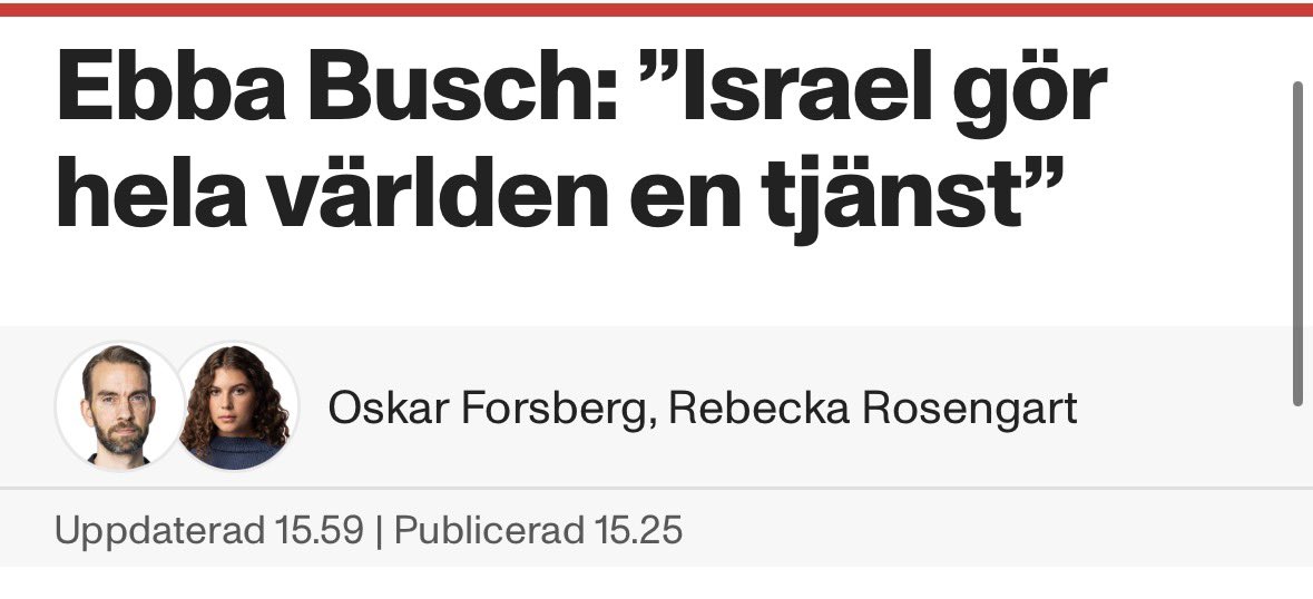 Det som Israel gör nu visar att internationell rätt är något starka stater inte behöver förhålla sig till. 

Och väst ser på. Det är en moralisk kollaps som riskerar leda till en kollaps för hela den globala rättsordningen.

Israel gör världen till en farligare plats.