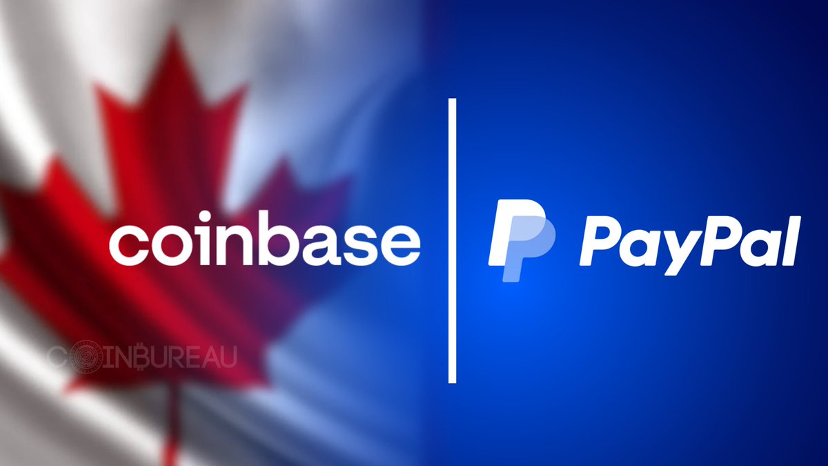 🇨🇦LATEST: Coinbase adds PayPal integration in Canada — users can now buy and sell crypto directly through their PayPal accounts.
