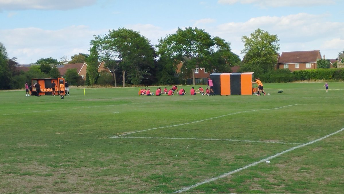 Fleetdown United, Kent County League, wouldn't the Premier League be a better place if the players had to move the team benched into place before the game, (and put them away afterwards)