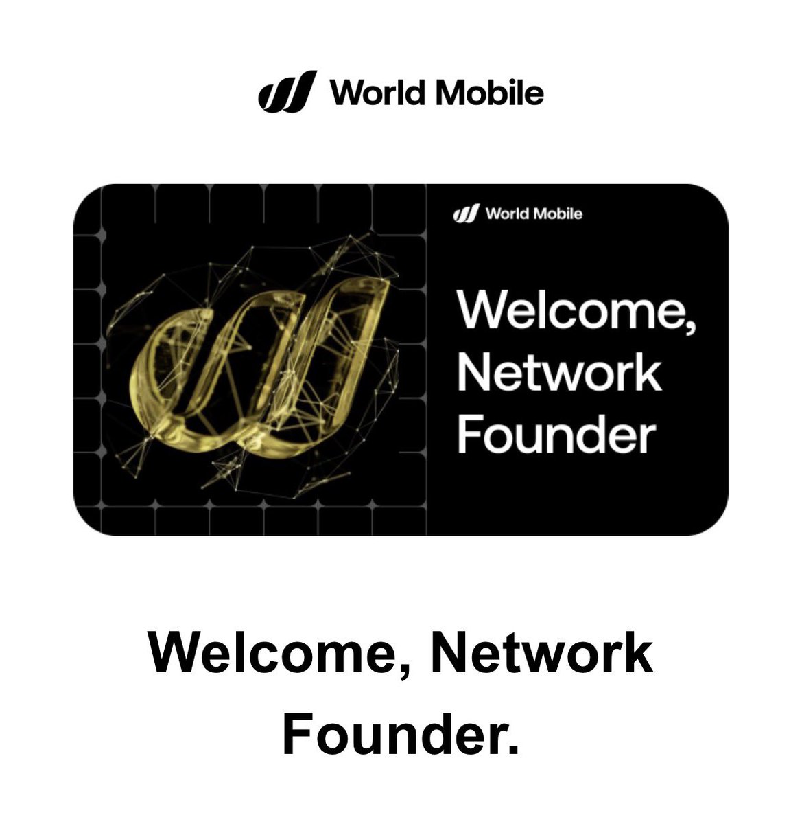 Cole Bartlett (@cole_vt) on Twitter photo I am so excited finally the moment I have been waiting for!
Honored to be a <a href="/WorldMobileTeam/">World Mobile</a> network founder ⚡️💛 I am so excited finally the moment I have been waiting for!
Honored to be a <a href="/WorldMobileTeam/">World Mobile</a> network founder ⚡️💛