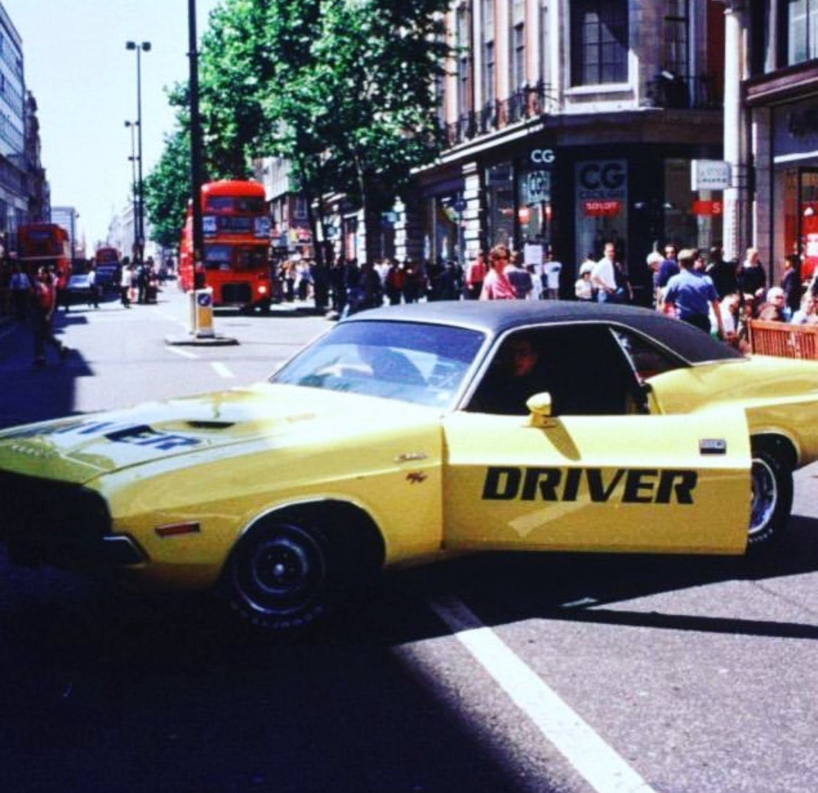 When you take an American muscle car into Oxford Street to cause some noise for Driver. Luckily I evaded arrest and there was money in the marketing budget for bail I was told… 👀