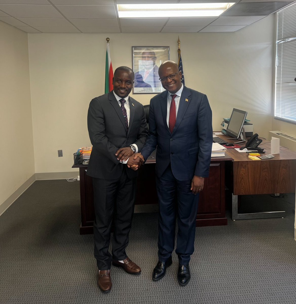 Samuel Ndayiragije (@samndayiragije) on Twitter photo From Minister of Finance to Premier Ministre of #Burundi 🇧🇮. Congratulations to H.E.<a href="/NtahontuyeN/">NTAHONTUYE Nestor</a> on this well-deserved promotion!
When we met in DC during the <a href="/WorldBank/">World Bank</a> Spring Meetings, I knew this moment was coming. Your powerful defense of Burundi’s interests in our meeting From Minister of Finance to Premier Ministre of #Burundi 🇧🇮. Congratulations to H.E.<a href="/NtahontuyeN/">NTAHONTUYE Nestor</a> on this well-deserved promotion!
When we met in DC during the <a href="/WorldBank/">World Bank</a> Spring Meetings, I knew this moment was coming. Your powerful defense of Burundi’s interests in our meeting