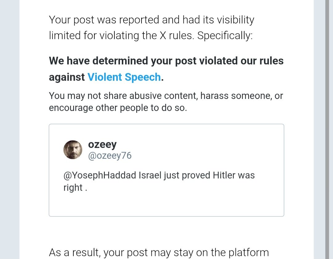 freedom  of speech  on X !!