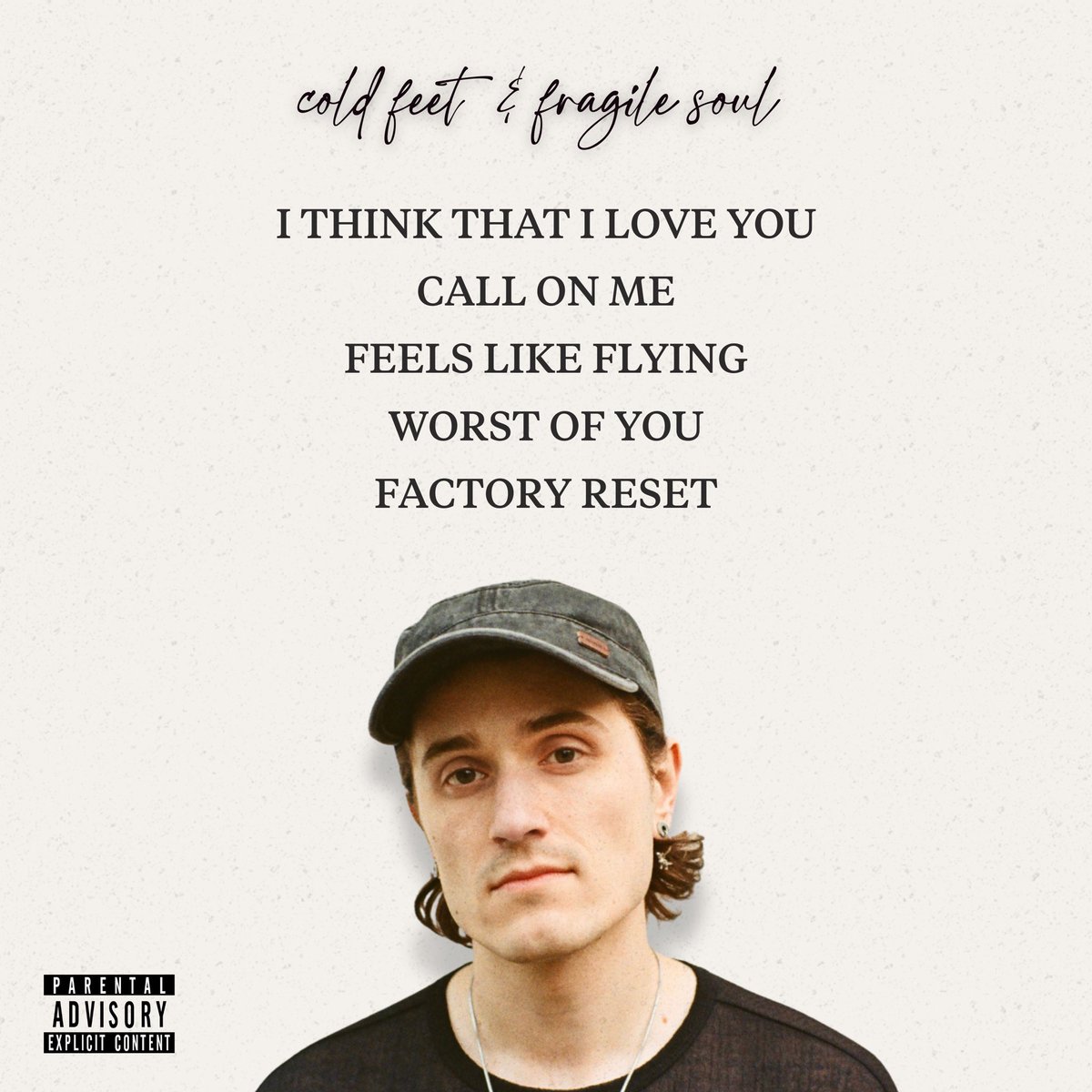 so excited to share the tracklisting for Cold Feet &amp; Fragile Soul!! my new EP out at the end of this month 🥰🥰 pre-save to hear a teaser of Call On Me (IYKYK) xx

isaacanderson.os.fan/cold-feet-and-…