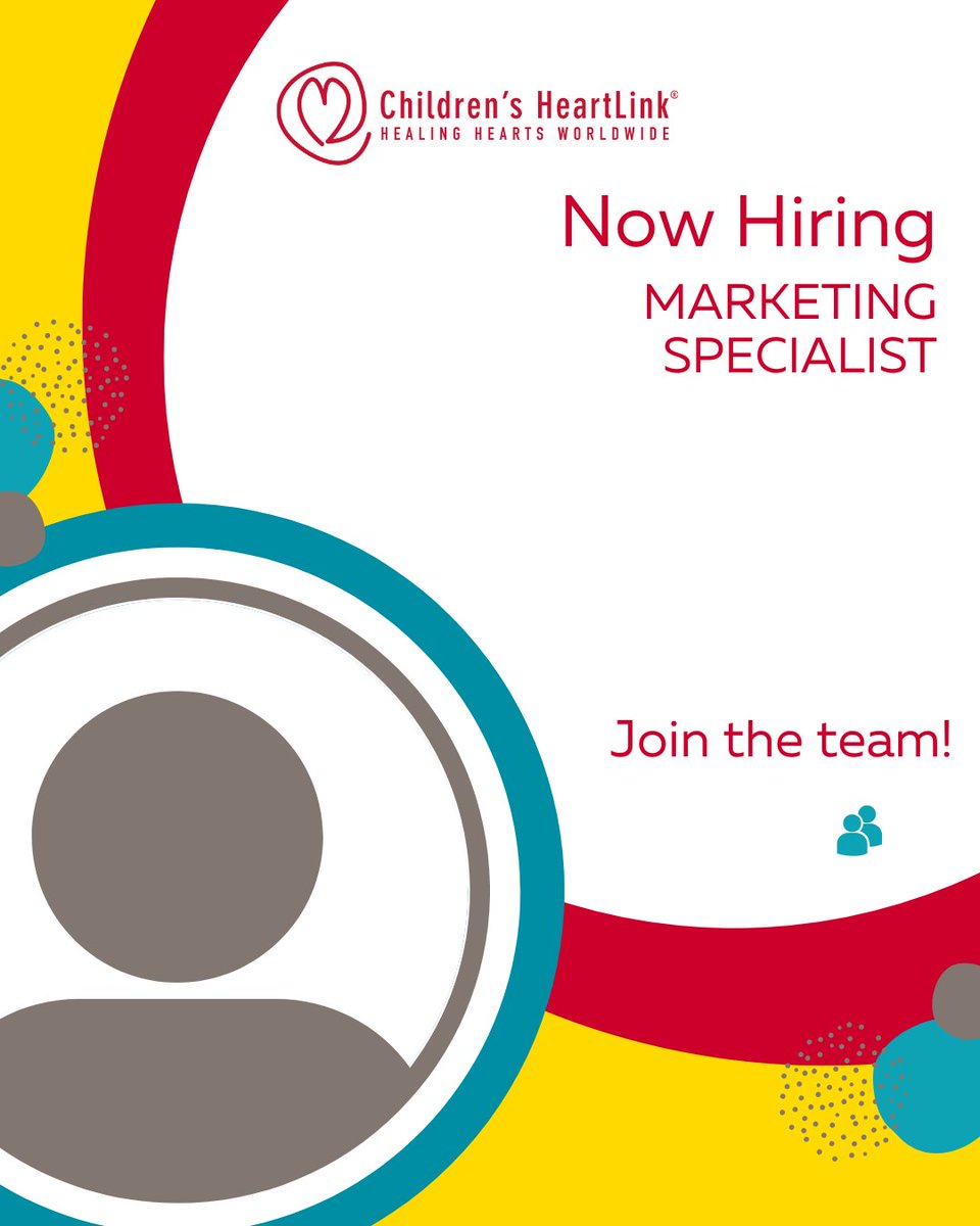 We’re #Hiring a part-time #Marketing Specialist! Are you a well-rounded marketer who can craft compelling stories, drive engagement and generate leads? Apply now: childrensheartlink.org/wp-content/upl…
#MarketingJobs #LeadGeneration #NonprofitMarketing #MakeADifference #MN