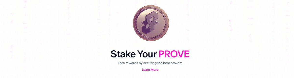 I just staked PROVE to Succinct Labs 1 Prover on the <a href="/SuccinctLabs/">Succinct</a> Prover Network!