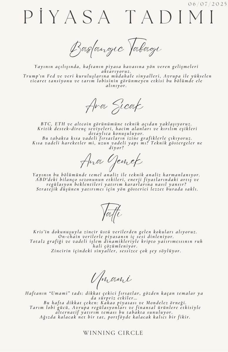 Her hafta özenle hazırlanan yatırım menüsüyle ekranlarınızdayız.

Servisimiz yarın akşam canlı yayınla 21:00'da YouTube ve Twitter hesaplarımızda.