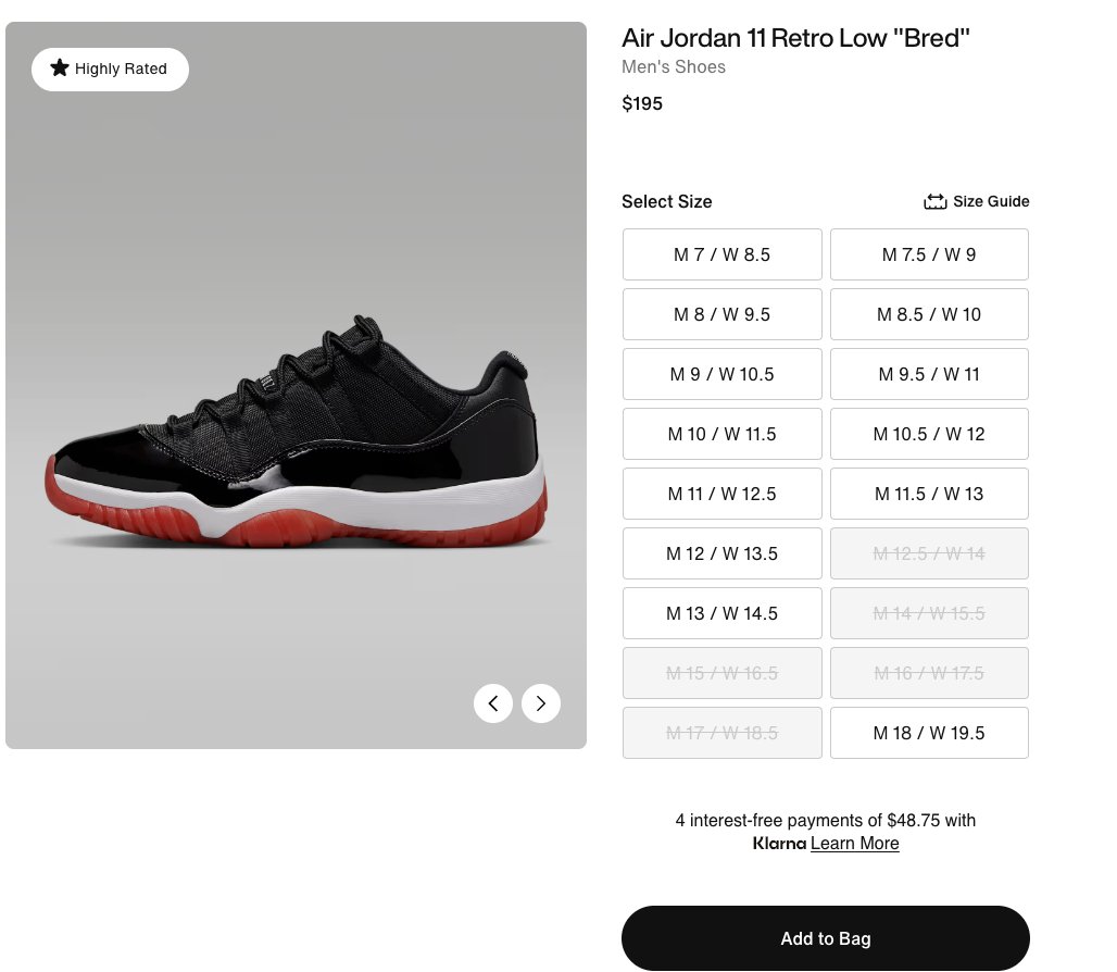 snkr_twitr's tweet photo. Jordan Retro 11 Low 'Playoffs' https://t.co/Peg7q76gZH

Jordan Retro 4 'White Cement'   https://t.co/1HPyvZybZC https://t.co/WhOx5a0NlX