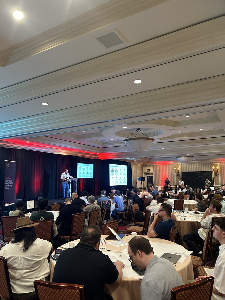 Rare Evo: A Blockchain Event (@rareevo) on Twitter photo Governance discussions have begun w/ <a href="/InputOutputHK/">Input Output @ Rare Evo</a> <a href="/IOHKMedia/">Input Output Media</a> ahead of Gov/Dev Day and #RareEvo25! 🤝
<a href="/IOHK_Charles/">Charles Hoskinson</a> takes the stage to reflect on the achievements and lessons learned of the #Cardano governance journey thus far! 🏛️
Group discussions to follow. 🧑💻👩💻 Governance discussions have begun w/ <a href="/InputOutputHK/">Input Output @ Rare Evo</a> <a href="/IOHKMedia/">Input Output Media</a> ahead of Gov/Dev Day and #RareEvo25! 🤝
<a href="/IOHK_Charles/">Charles Hoskinson</a> takes the stage to reflect on the achievements and lessons learned of the #Cardano governance journey thus far! 🏛️
Group discussions to follow. 🧑💻👩💻