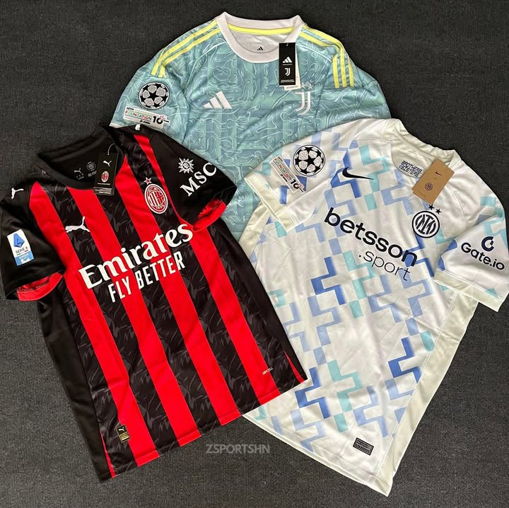 2025//2026
<a href="/premierleague/">Premier League</a>  <a href="/LaLiga/">LALIGA</a>   <a href="/SerieA/">Lega Serie A</a>  authentic jersey.. Both player's and Fan version.. 0716222218 is the number.. CBD location 🐐📌

<a href="/SerieA/">Lega Serie A</a>