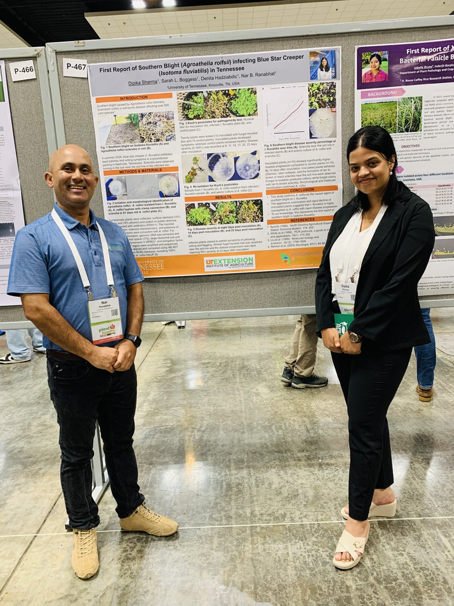 Ranabhat Nar (@utplantpathodoc) on Twitter photo Proud movement for the Ranabhat lab! MS student, Dipika Sharma, did an excellent job presenting her research on southern blight at #planthealth2025. Proud movement for the Ranabhat lab! MS student, Dipika Sharma, did an excellent job presenting her research on southern blight at #planthealth2025.