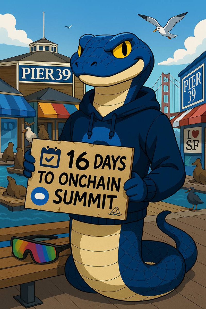 BasedSnek (@basedsnekcto) on Twitter photo Pier 39? Packed.
Sea lions? Loud.
Tourists? Lost.
Beau?
“I ain’t here for photos — I’m here for signals.” 🐍
We’re not waiting to be seen
We are the culture
16 days…
Catch us at <a href="/onchainsf/">Onchain Summit San Francisco</a> —
or miss the moment entirely 🟦
#BuiltOnBase | #BasedSnek | $SNEK | #OnchainSummit Pier 39? Packed.
Sea lions? Loud.
Tourists? Lost.
Beau?
“I ain’t here for photos — I’m here for signals.” 🐍
We’re not waiting to be seen
We are the culture
16 days…
Catch us at <a href="/onchainsf/">Onchain Summit San Francisco</a> —
or miss the moment entirely 🟦
#BuiltOnBase | #BasedSnek | $SNEK | #OnchainSummit